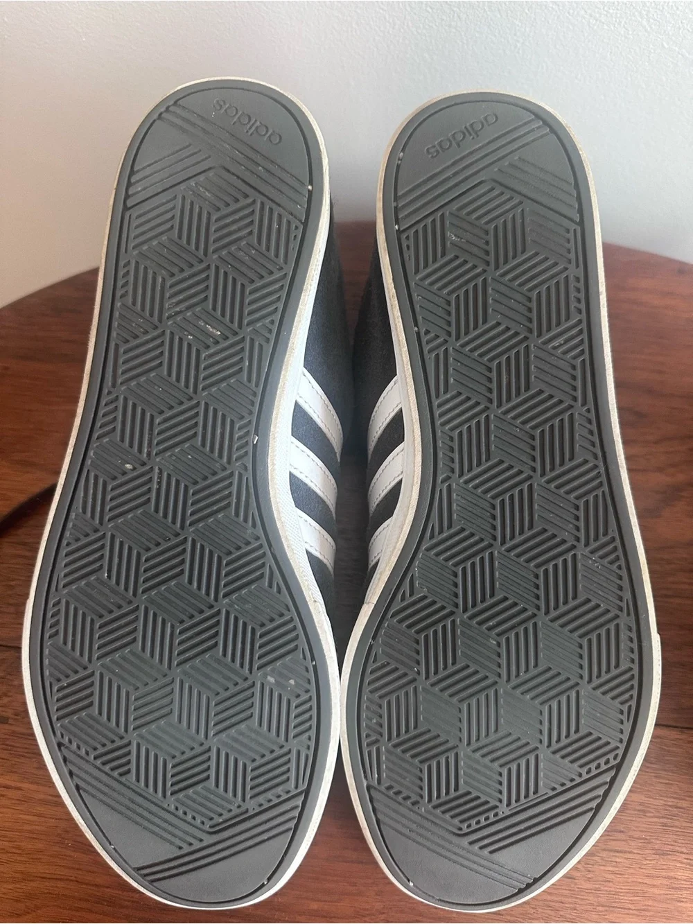 Adidas Women’s Gray Suede Casual Sneakers with White Stripes - Picture 9 of 10